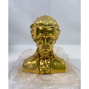 D.L. & Co Gold Effigy Casanova Wax Bust Sculpture Candle Rare - NEW